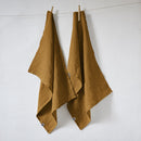 Lot De 2 Essuie-Vaisselle - Lin Lavé - Soline - Caramel