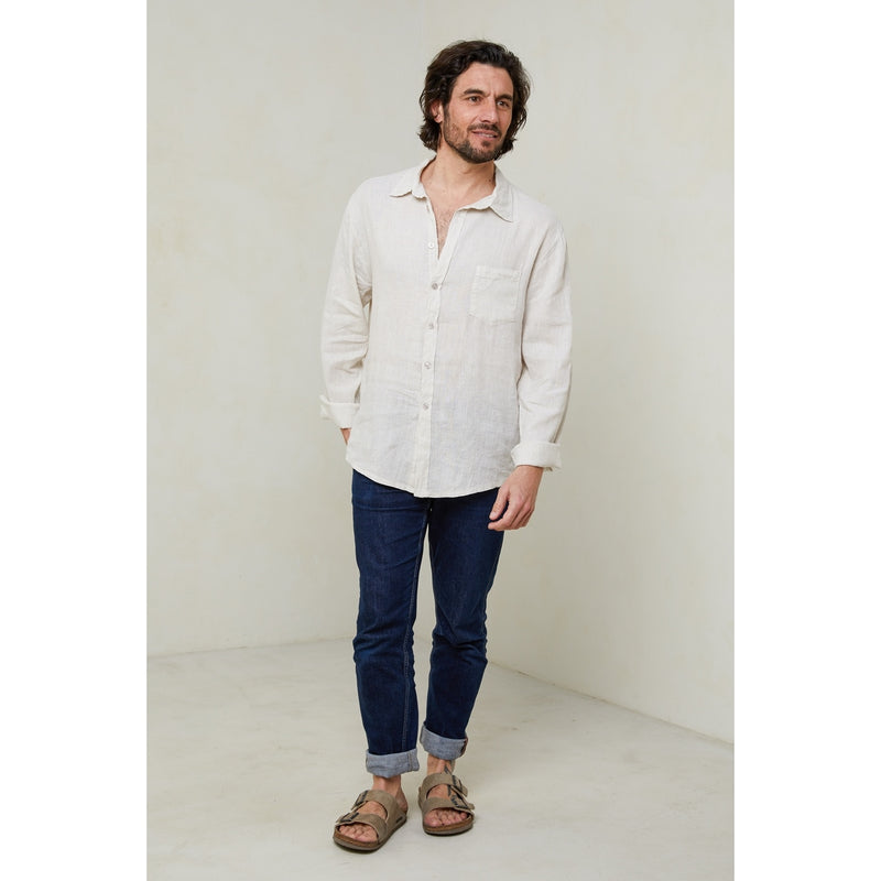 Autour Du Lin - Chemise - Beige - Homme