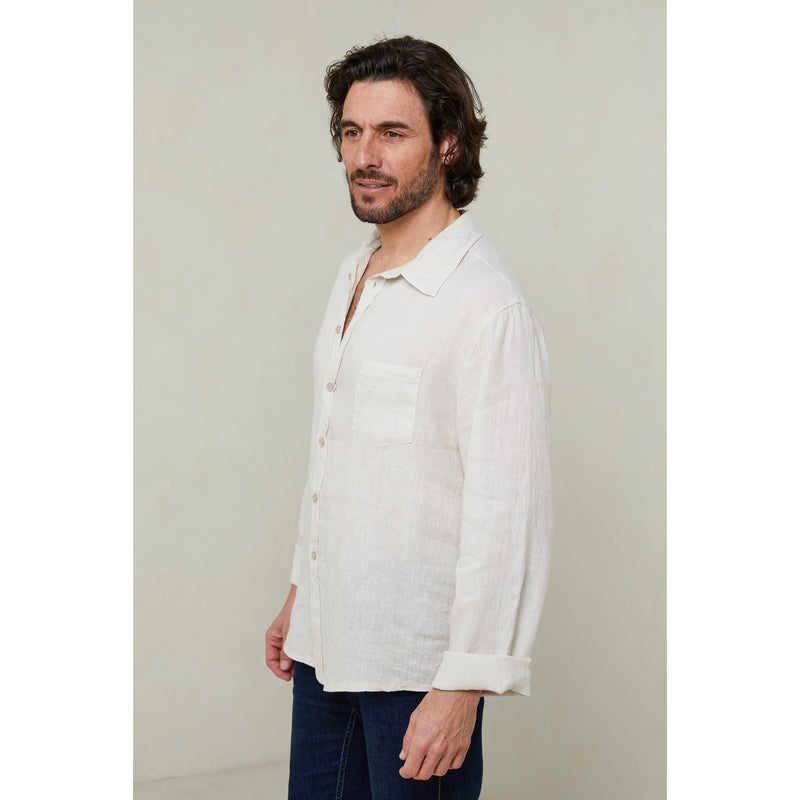 Autour Du Lin - Chemise - Beige - Homme