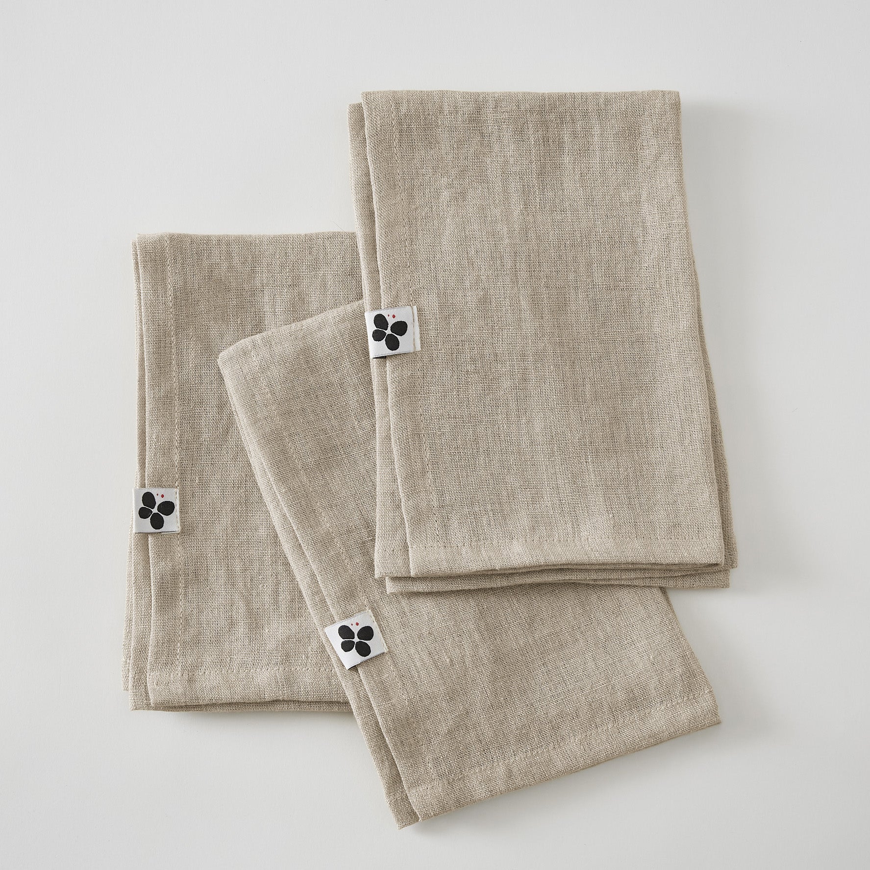 Soline - Set of 3 Towels - Washed Linen - Sand