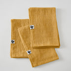 Juego De 3 Servilletas - Lino Lavado - Soline - Miel