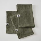 Juego De 3 Servilletas - Lino Lavado - Soline - Tomillo