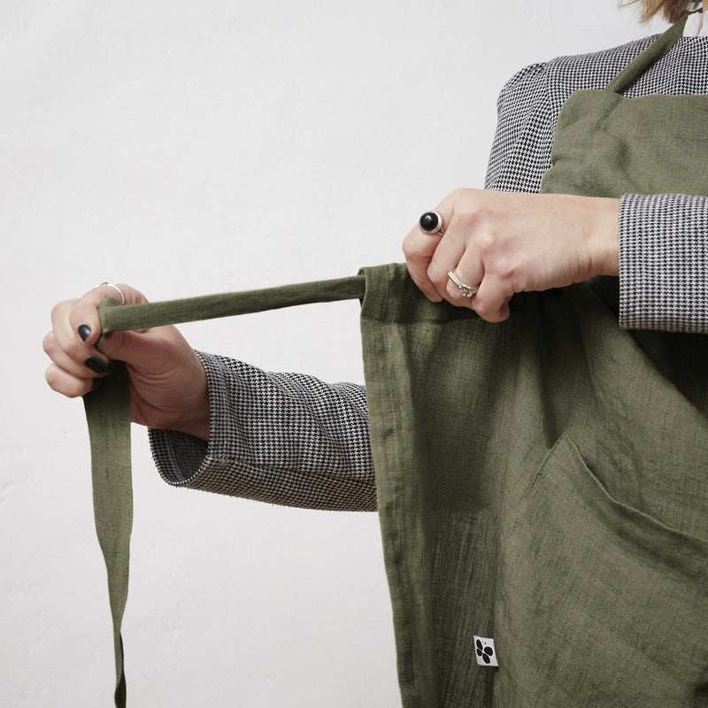 Tablier Ajustable - Lin Lavé - Soline - Thym