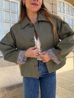 Chaqueta trench Edith de algodón Liberty caqui