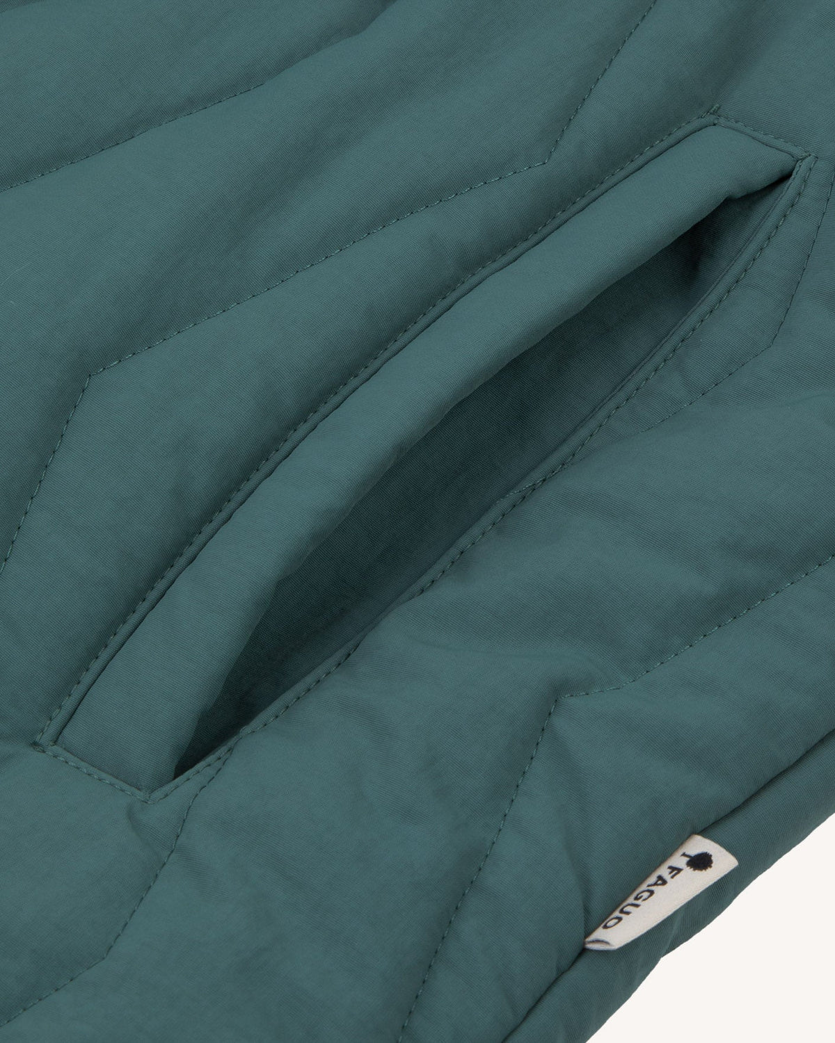 Veste Matelassée Vert Clair Grisé