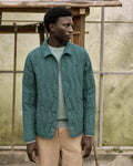 Veste Matelassée Vert Clair Grisé