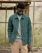 Veste Matelassée Vert Clair Grisé