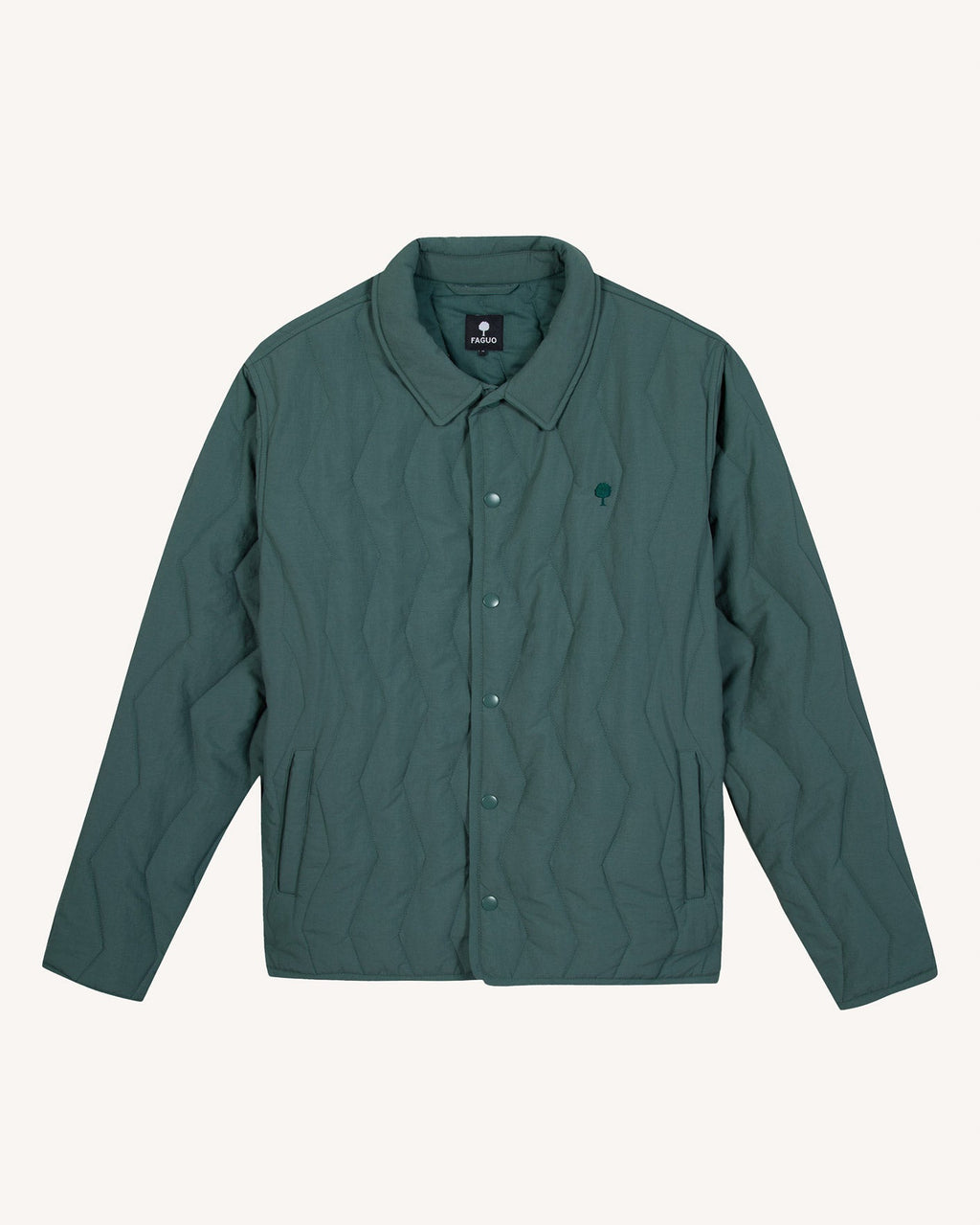 Veste Matelassée Vert Clair Grisé