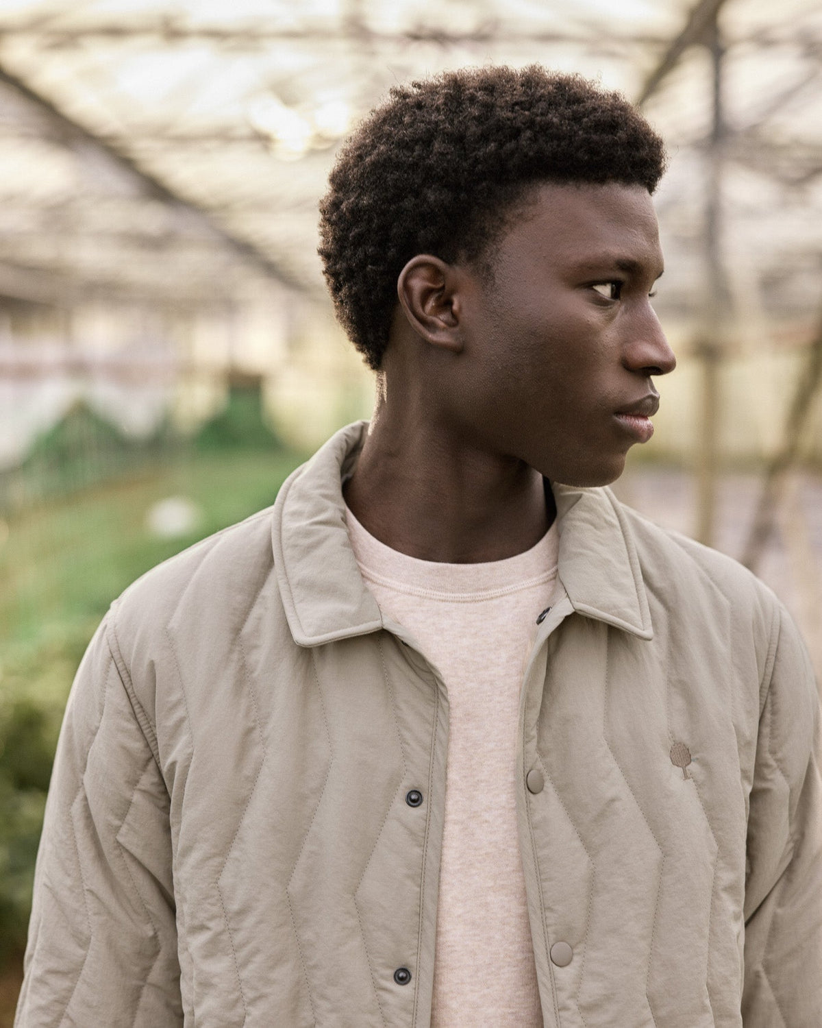 Veste Matelassée Beige