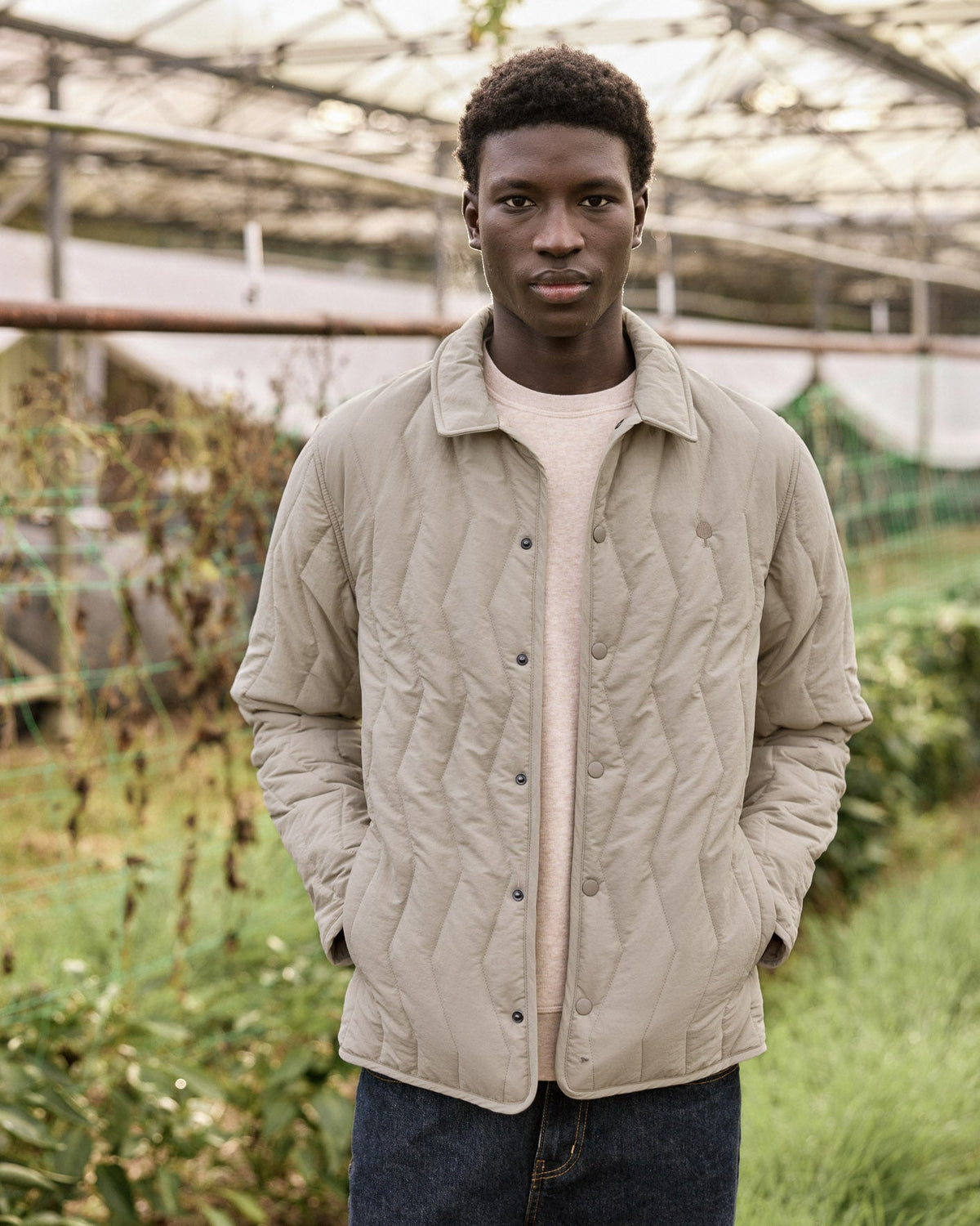 Veste Matelassée Beige