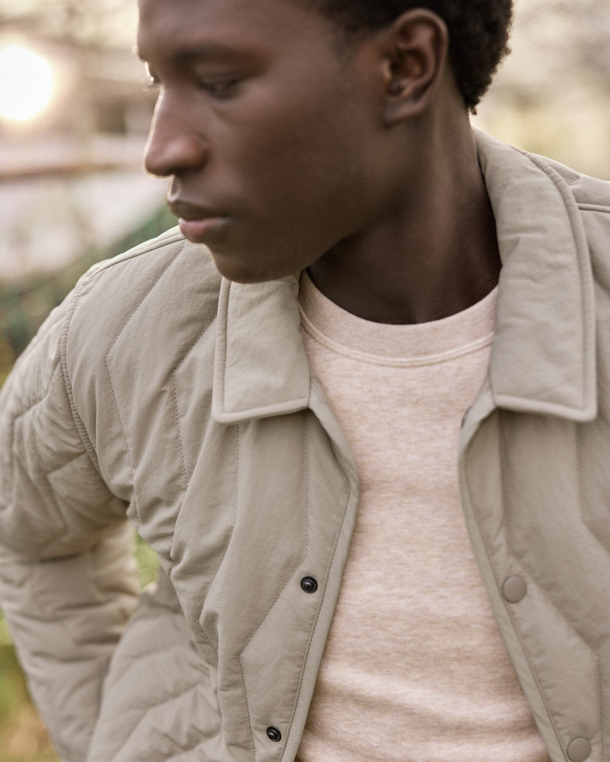 Veste Matelassée Beige