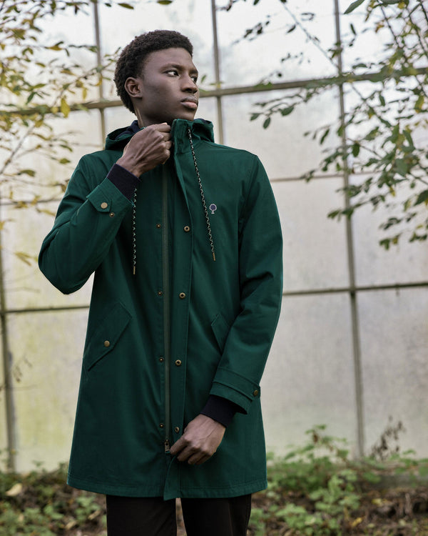 Veste Imperméable Vert Sapin