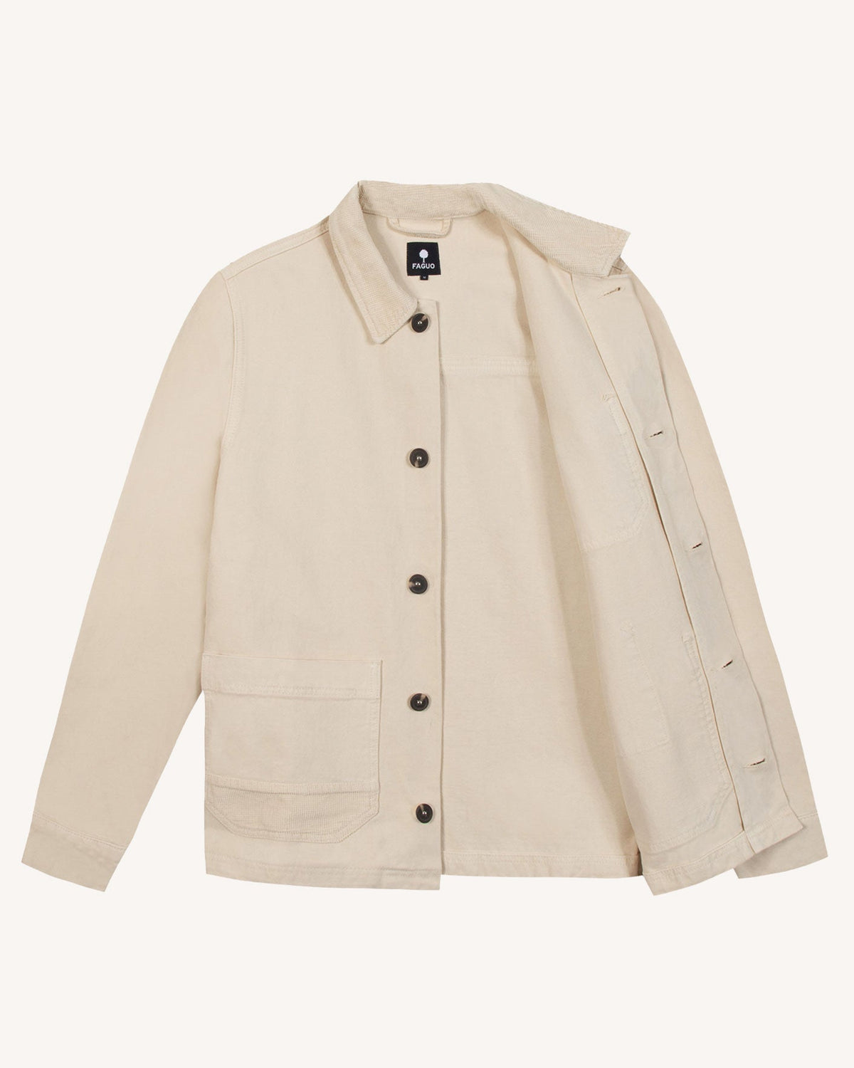 Chaqueta de algodón crudo