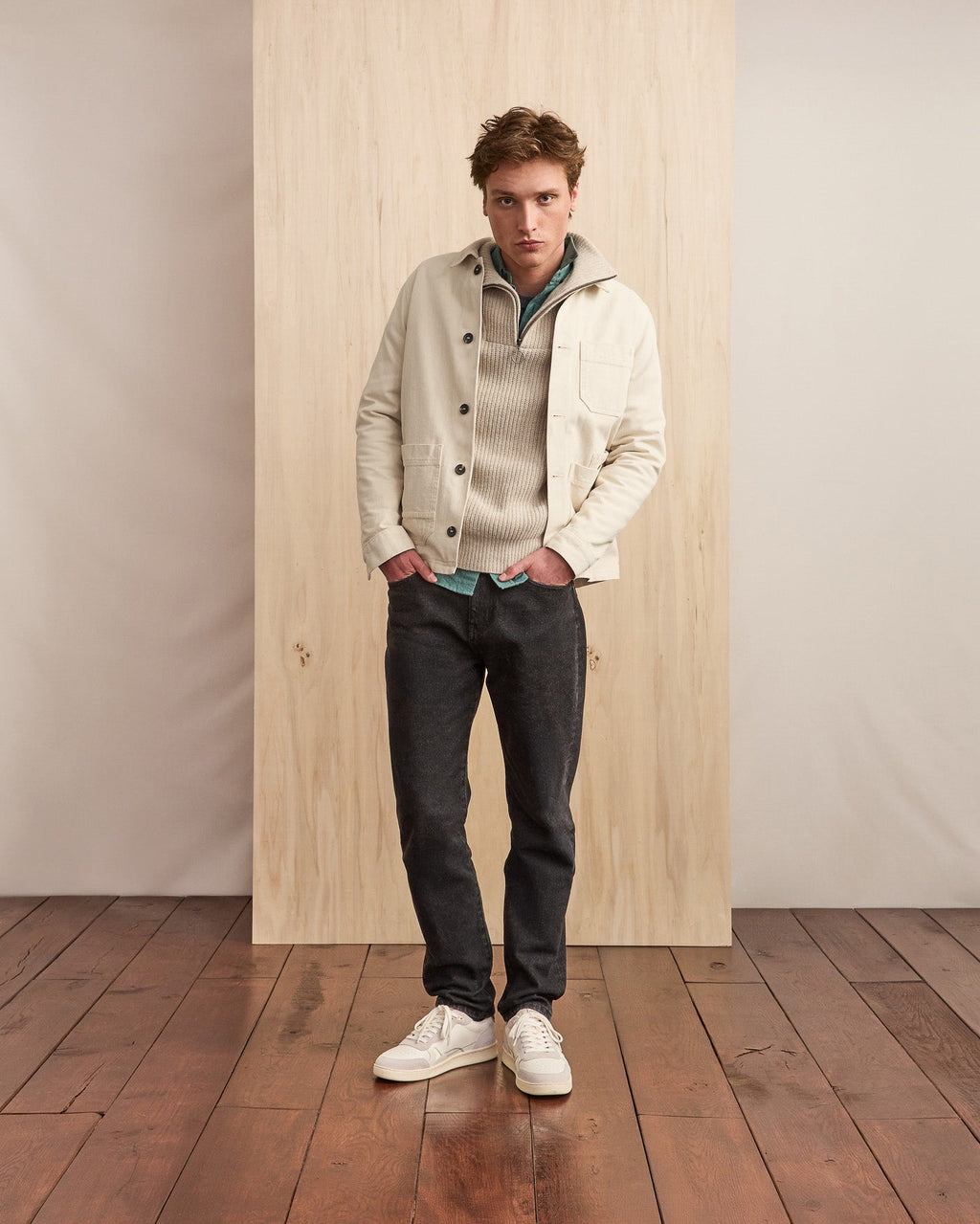 Chaqueta de algodón crudo