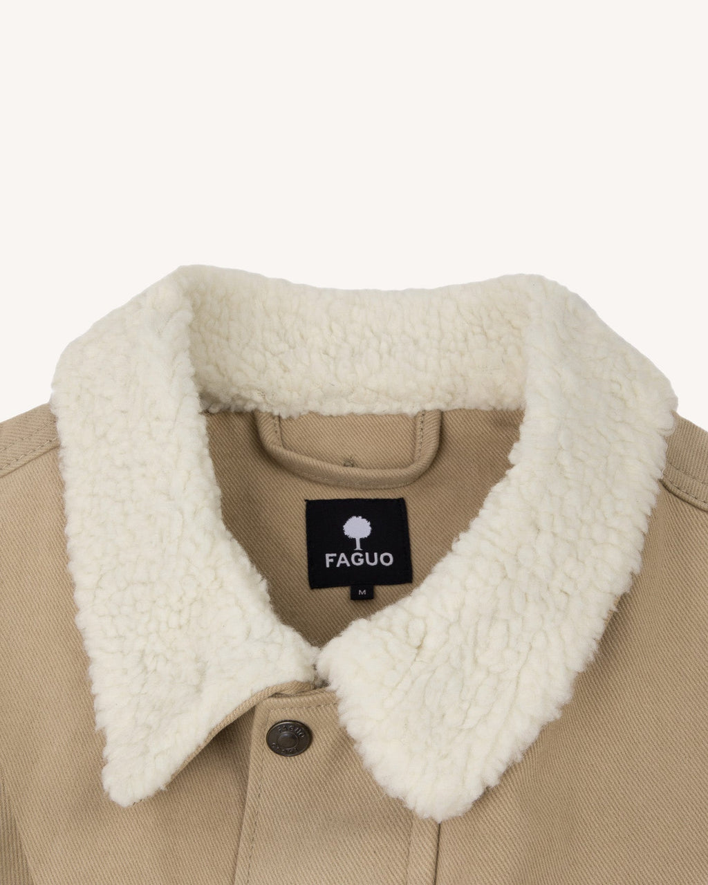 Cazadora de algodón beige