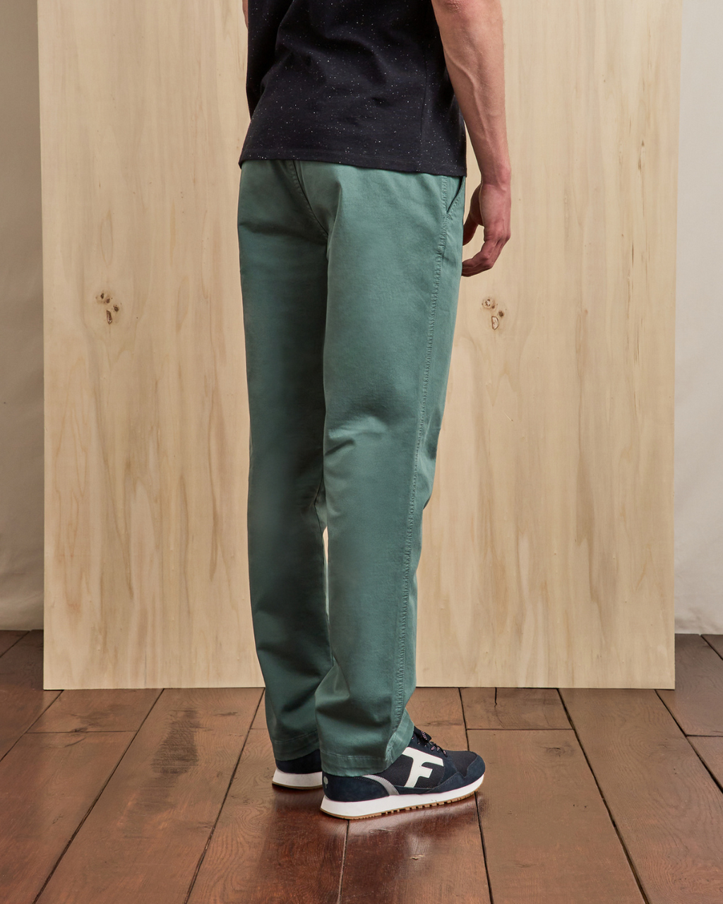 Light Grey-Green Cotton Chinos