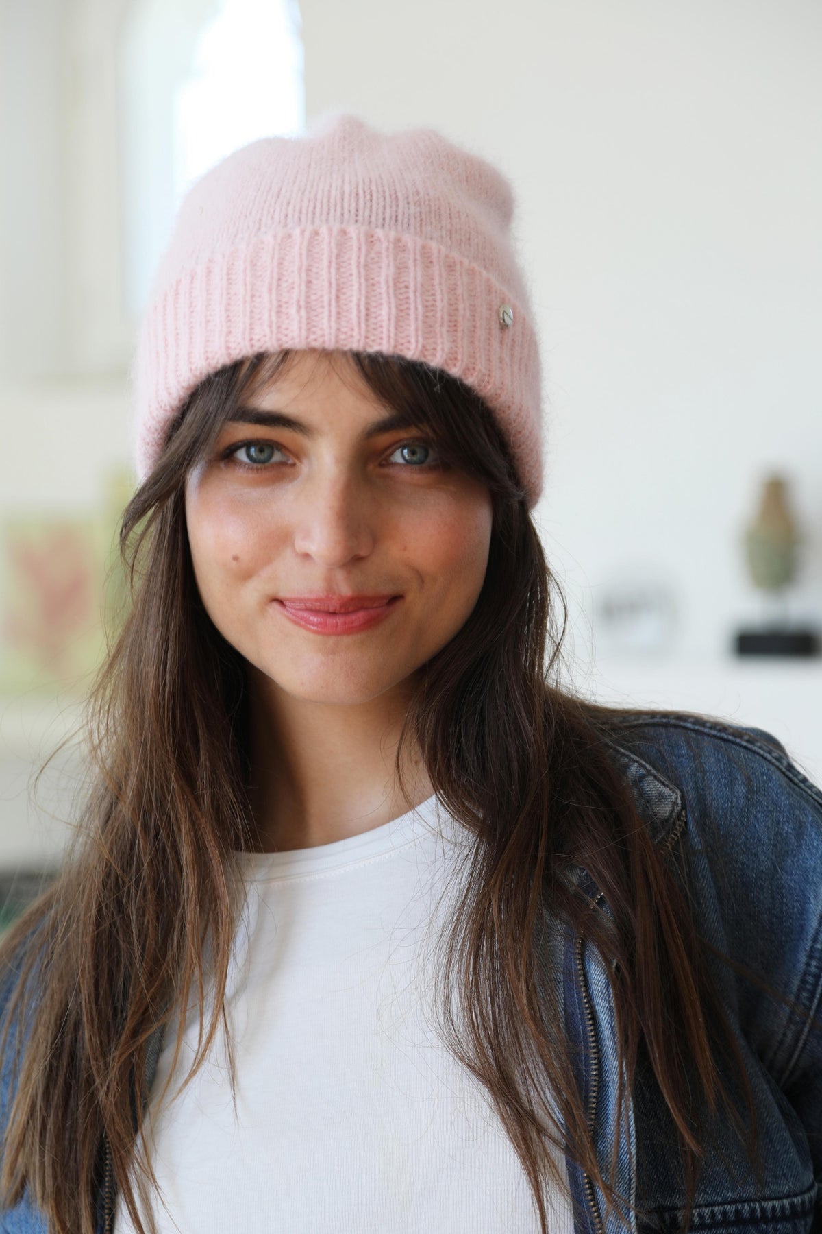 Bonnet En Angora Poudre