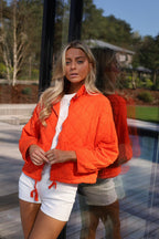 Giacca con Zip Charlotte - Arancione