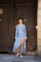 Valina Dress - Blue Tile