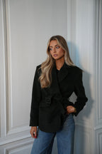 Olivia Fir Green - Chaqueta tipo blazer de lana