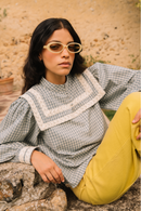 Blouse Jasmée - Carreaux Bleu