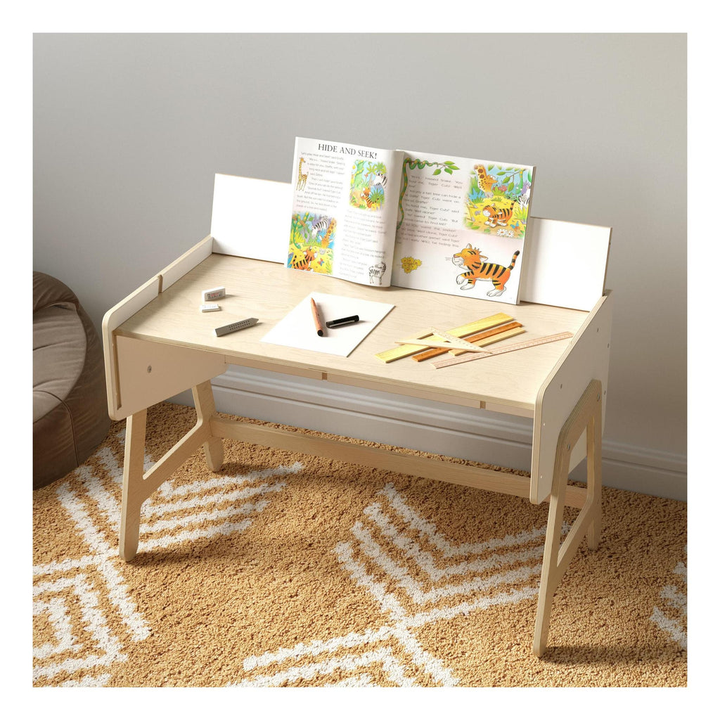 Trio Étagère-Table & Bibliothèque-Siège – Lilu