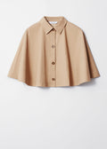 Cache-Cou Style Plastron - Cape Couleur Noix De Cajou - Beige