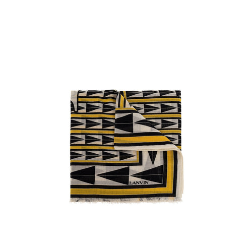Écharpe En Laine Lanvin - Femme - Yellow