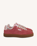 Zapatillas de piel de ante rosas
