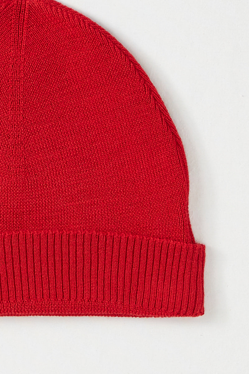 Wool Beanie - Red - Women