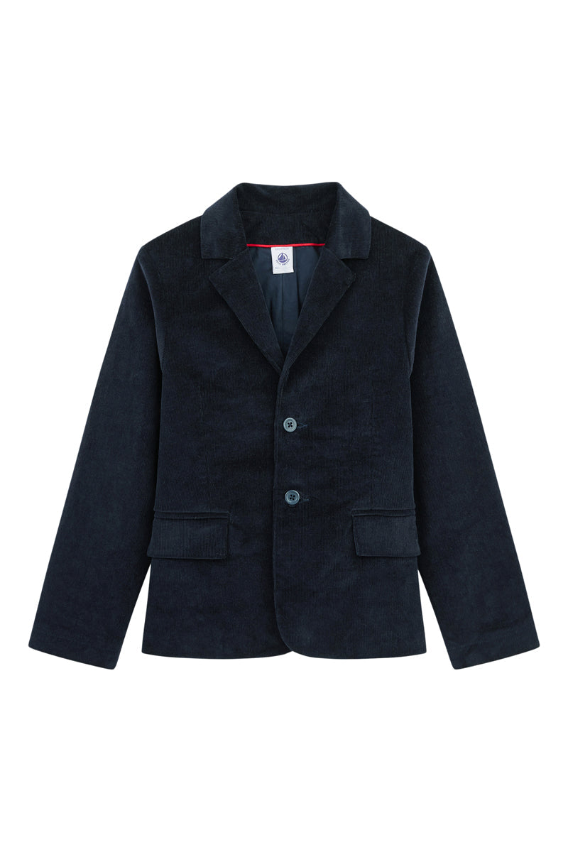 Velvet Jacket - Navy Blue - Boy