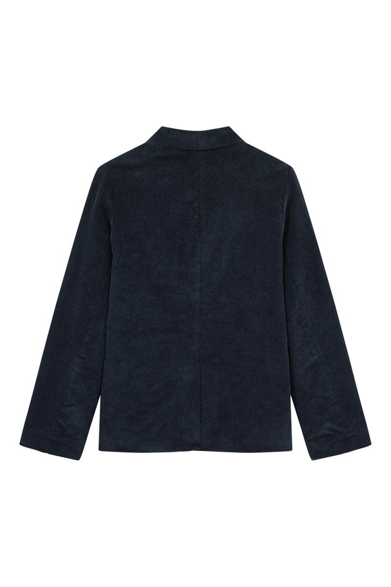 Velvet Jacket - Navy Blue - Boy