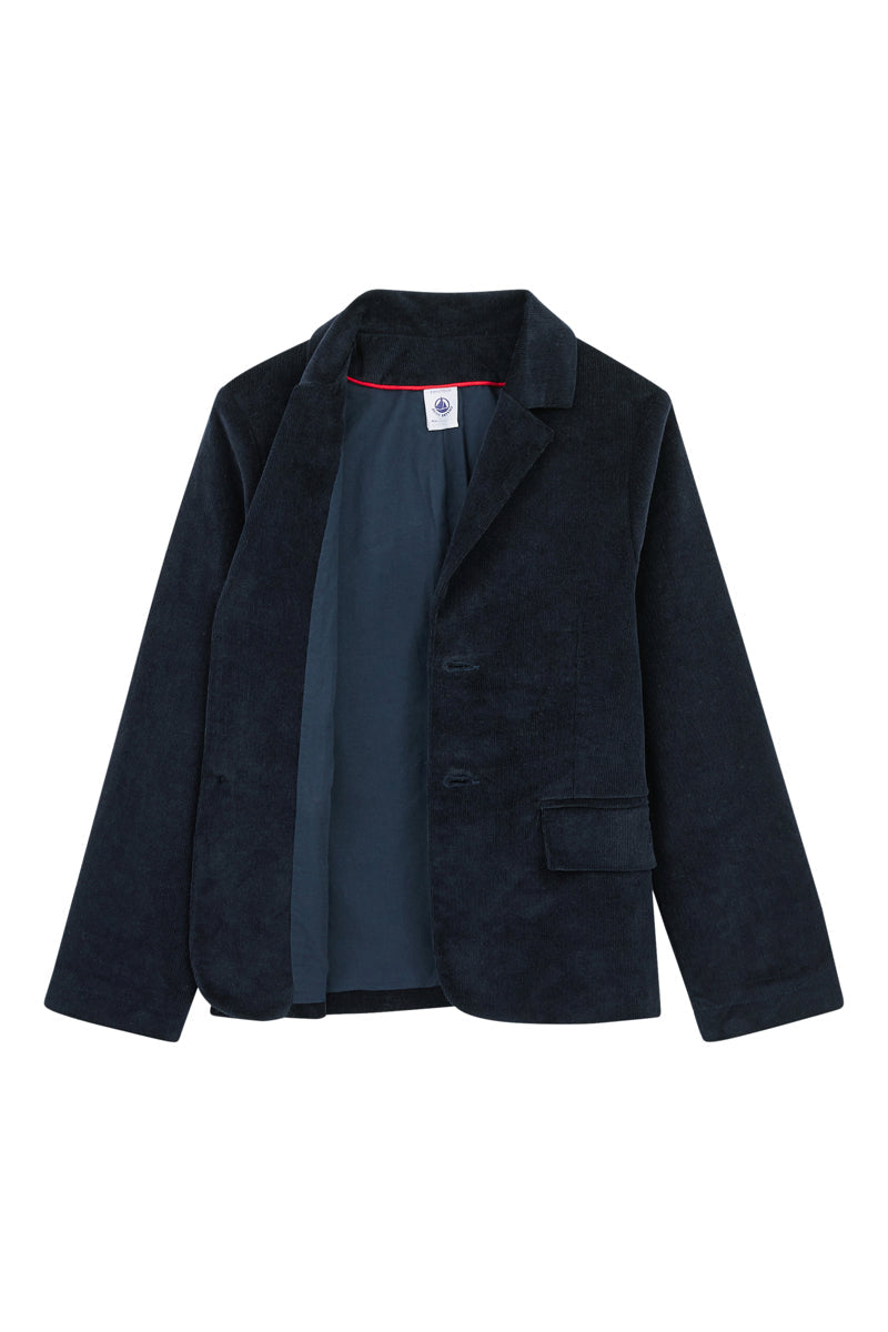 Velvet Jacket - Navy Blue - Boy