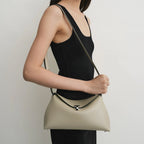 Toteme - T-Lock Leather Pouch - Women - Cream