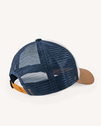 Gorra azul marino y cruda