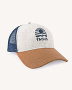 Gorra azul marino y cruda