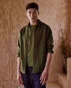 Chemise Kaki Et Multicolore