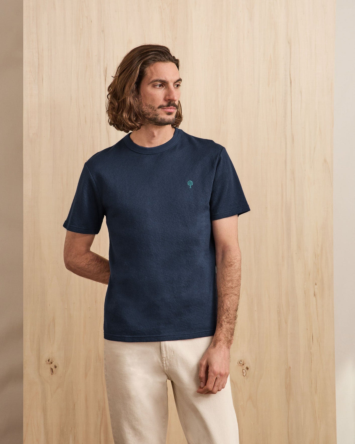 T-Shirt Bleu Marine Coton Recyclé