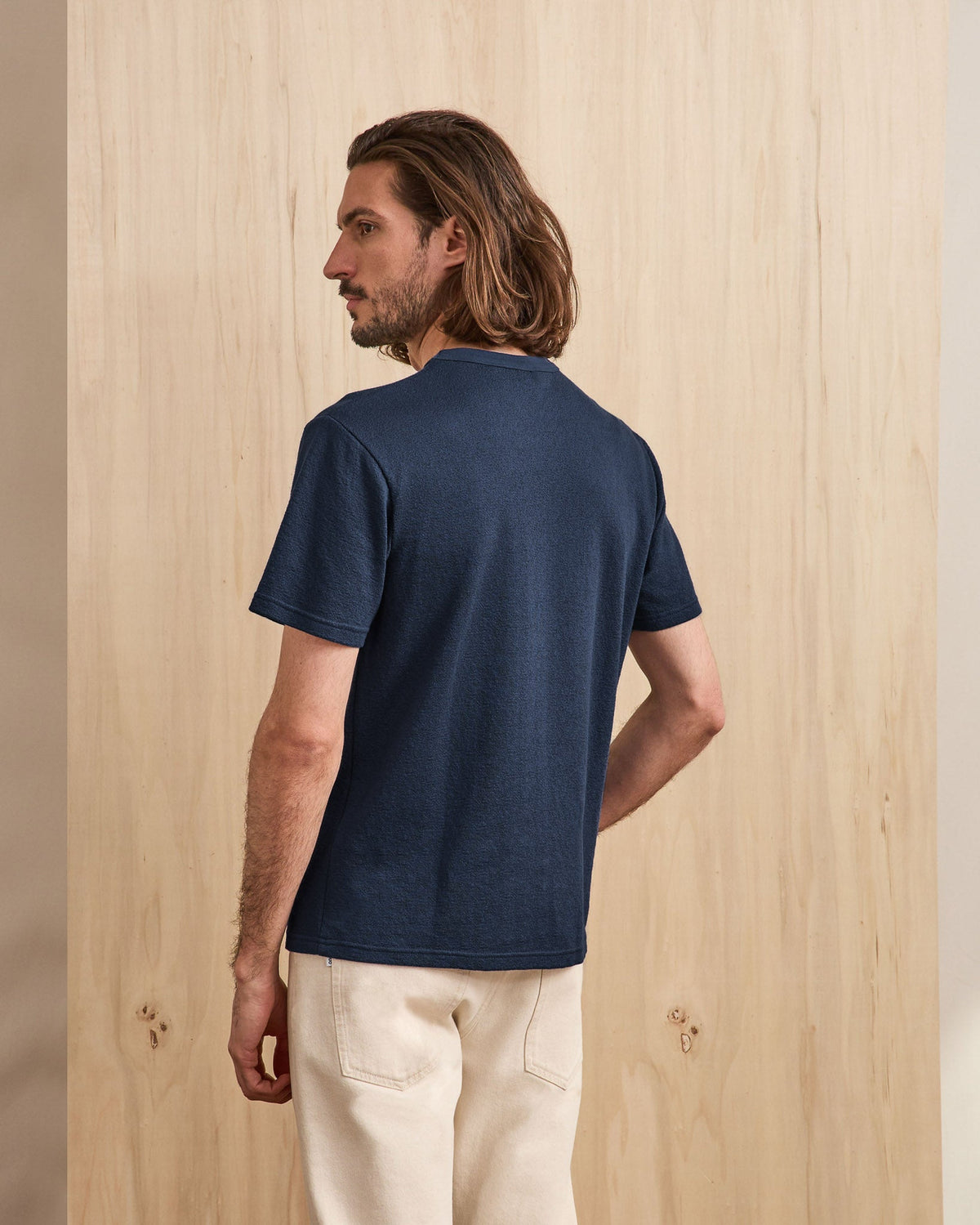 T-Shirt Bleu Marine Coton Recyclé