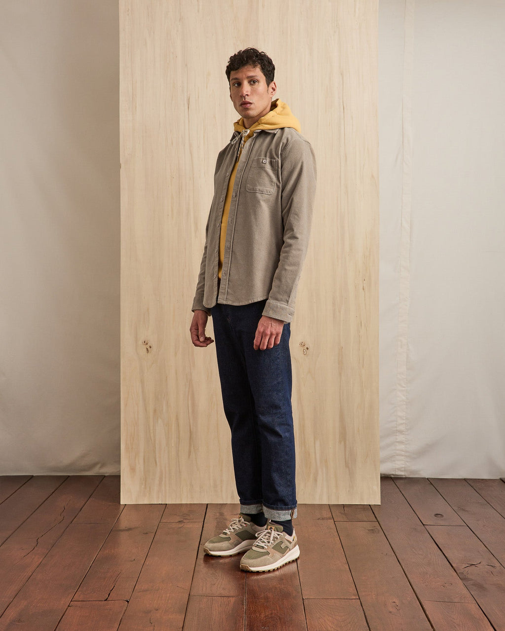 Light Beige Corduroy Shirt