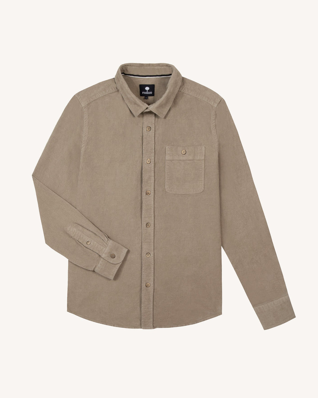 Light Beige Corduroy Shirt