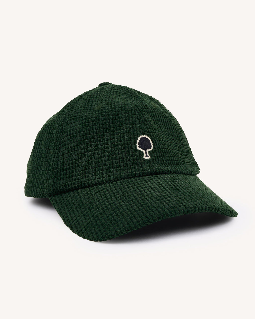Gorra de terciopelo verde abeto