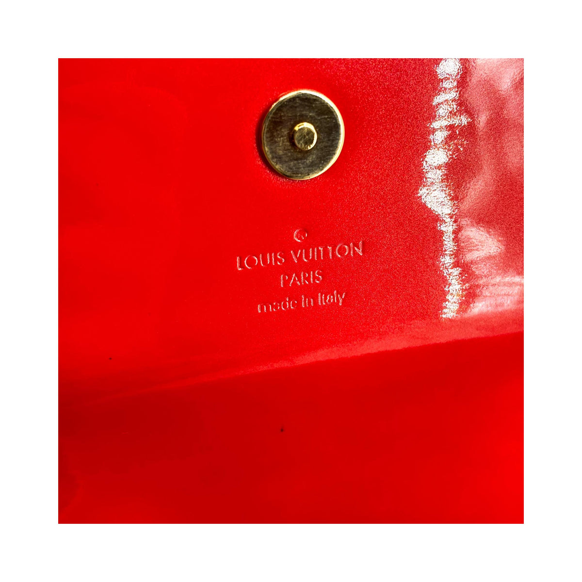 Pochette Louis Vuitton Sobe Clutch Cuir Verni - Rouge