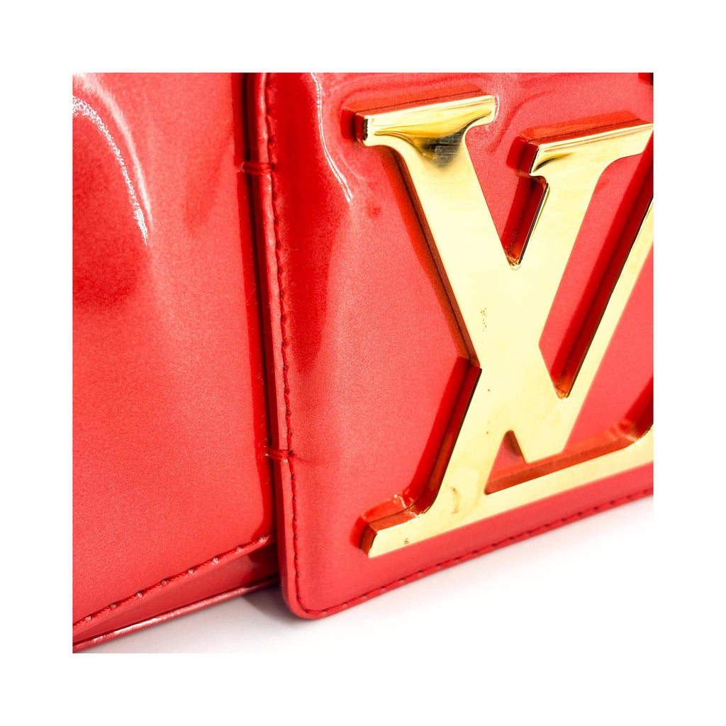 Pochette Louis Vuitton Sobe Clutch Cuir Verni - Rouge