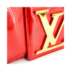 Pochette Louis Vuitton Sobe Clutch Cuir Verni - Rouge