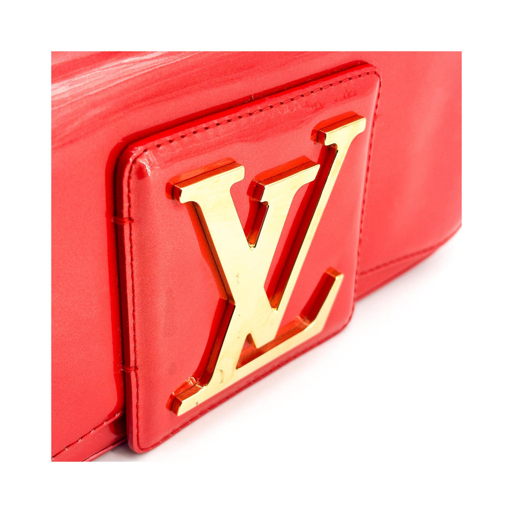 Pochette Louis Vuitton Sobe Clutch Cuir Verni - Rouge
