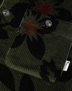 Sobrecamisa de algodón verde oliva y caqui