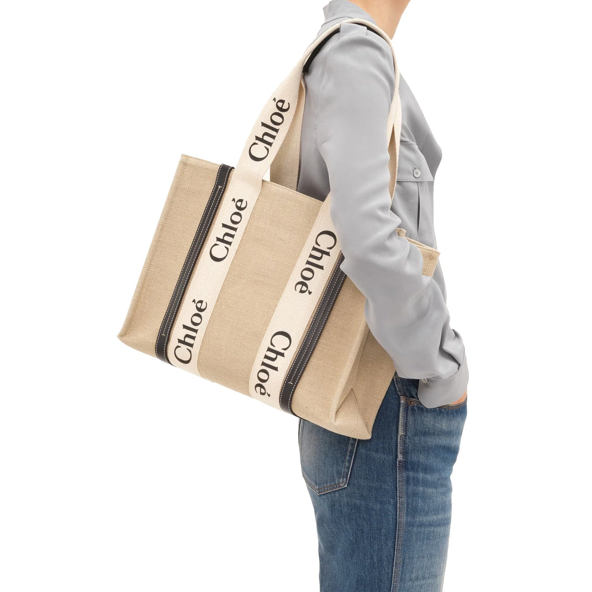 Chloe Woody Medium Tote Bag