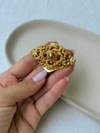 Vintage Scarf Ring - Openwork Baroque Design