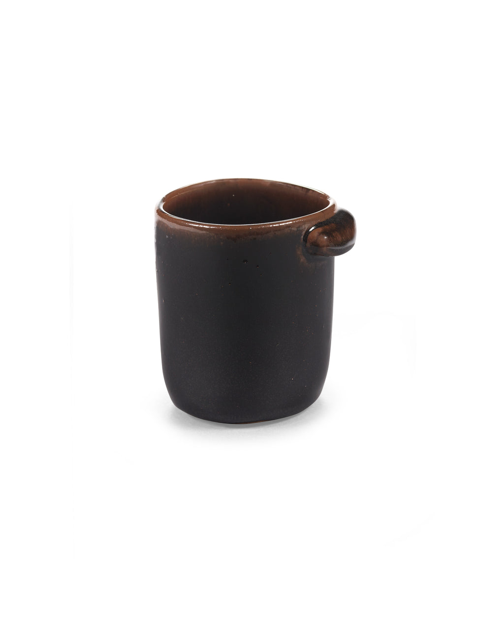 Out Of Lines - Lot De 2 Mugs Sans Anse - Grès - Noir Brun